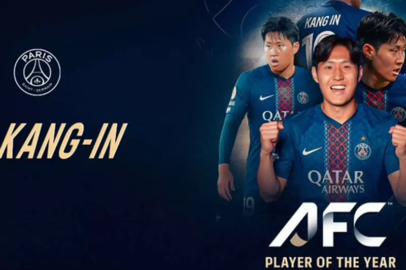 لي كانج إن أفضل لاعب في آسيا